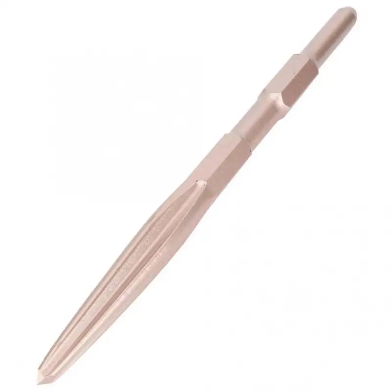 Moil Point Round chisels with 17mm hex shank for Concrete Tile Masonry