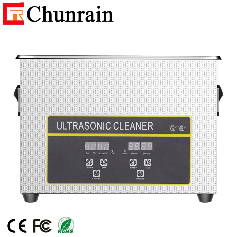 Smart touch control digital Ultrasonic cleaner with degas and semiwave CR-030S 4.5L 180W