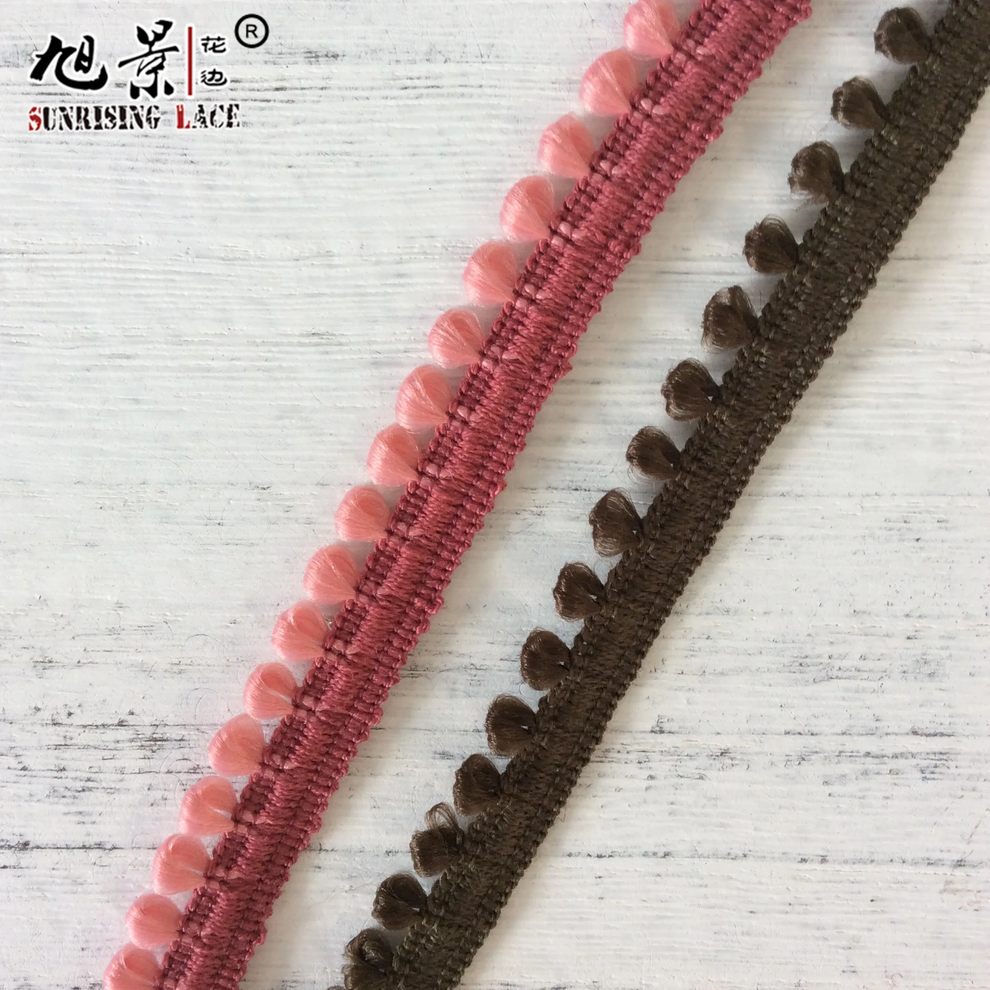 Customized Fancy High Quality Indian Pompom Lace Fringe