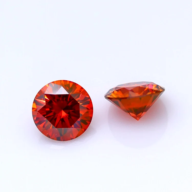 Yisheng High Quality Brilliant Cut Moissanite Diamond Garnet Lab Created Heat-treated Hot Sale Synthetic Ruby Gemstone Emerald