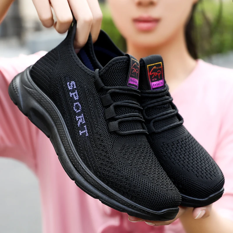 G-3601 Non slip lace up walking sneakers gym sport running women sports shoes for women flat shoes sport shoes sneakers