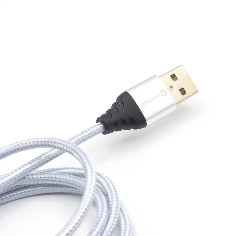 Custom Oem Odm Servise 100CM 2.4A Nylon 8PIN USB Data Cable for iphone