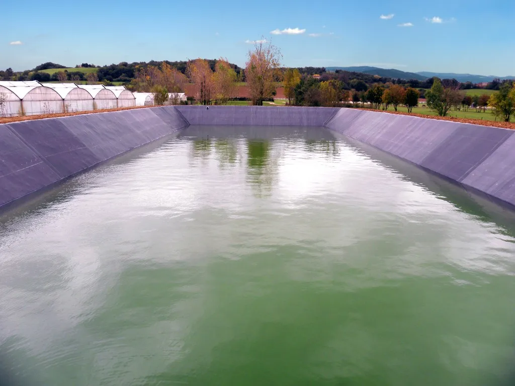Большой пластиковый вкладыш пруда hdpe геомембраны 1 мм лист