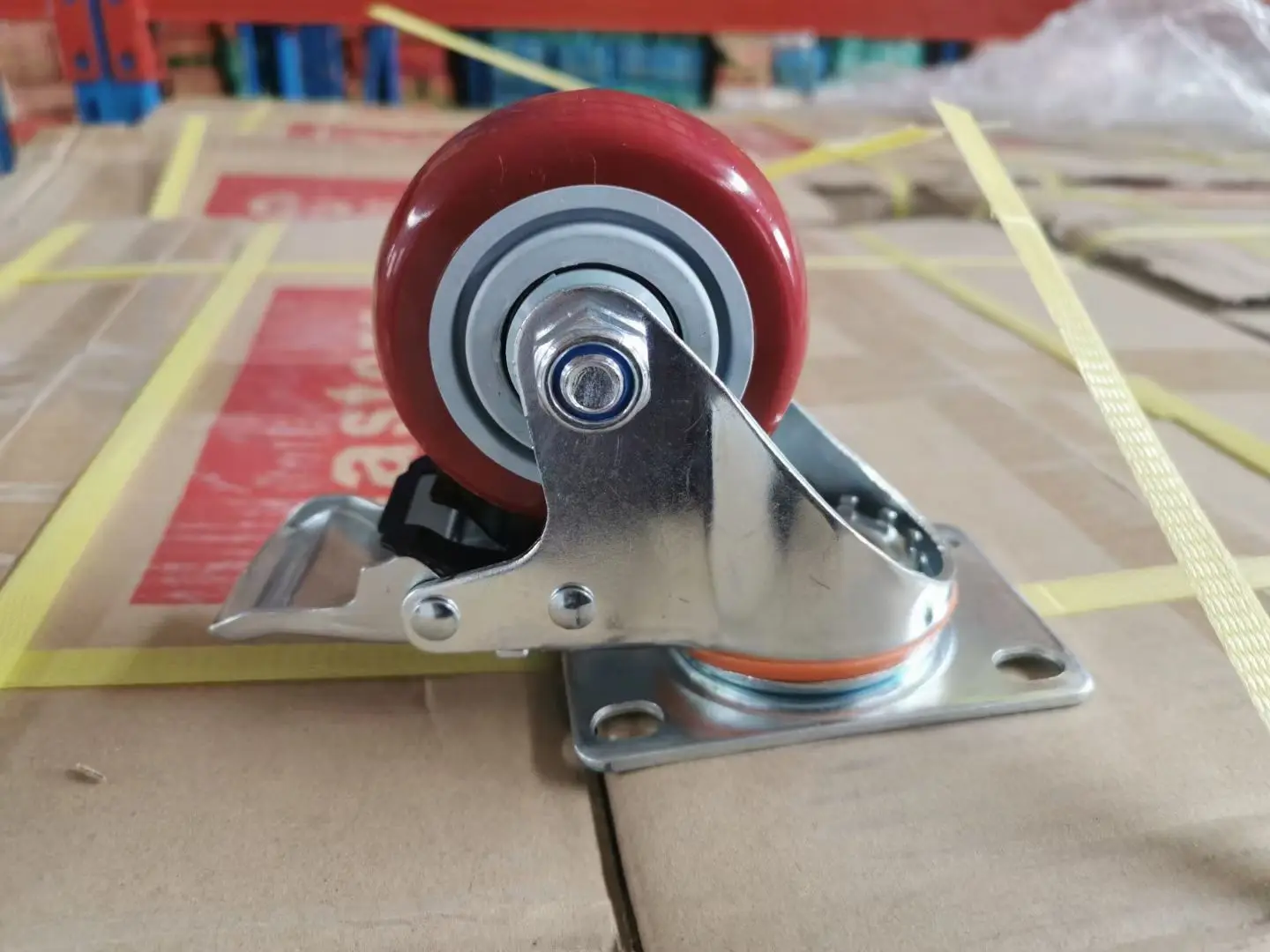 Medium Duty 3 inch Grey TPR  Wheels Castors Industrial Caster Wheel For Trolley Cart