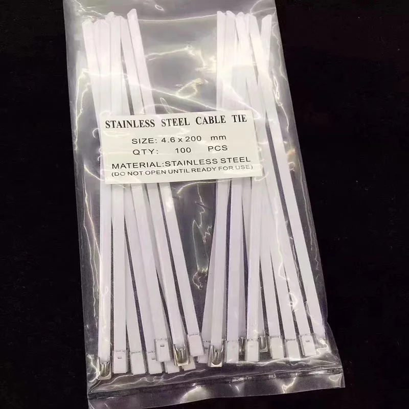 Хорошее качество 4,6*200 мм галстук на нержавеющей стали кабель Маркер Теги