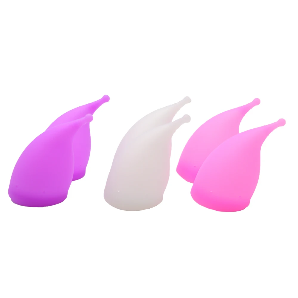 Medical Grade Silicone Collapse Menstrual Cup Feminine Hygiene Product Lady Menstruation Cup For Women Period Blood Collection