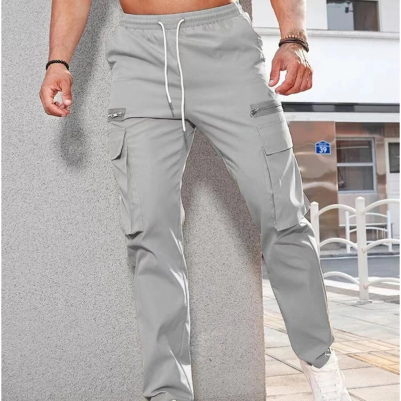 2024 Hot Sale Three-Dimensional Patch, Bag Tied Rope Men Trousers New Design Custom Mens Sweatpants/