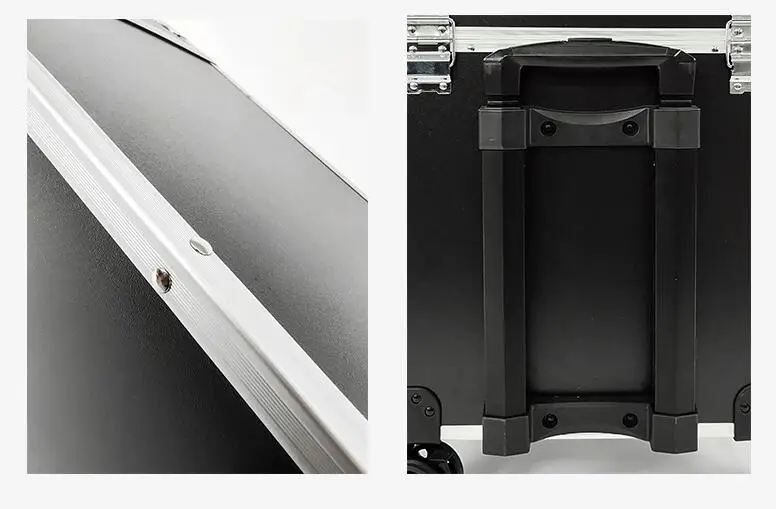 China Higher Quality Barber Case Put Logo Black Premium Aluminum Barber Briefcase Hot Sale Hairstylist Suitcase