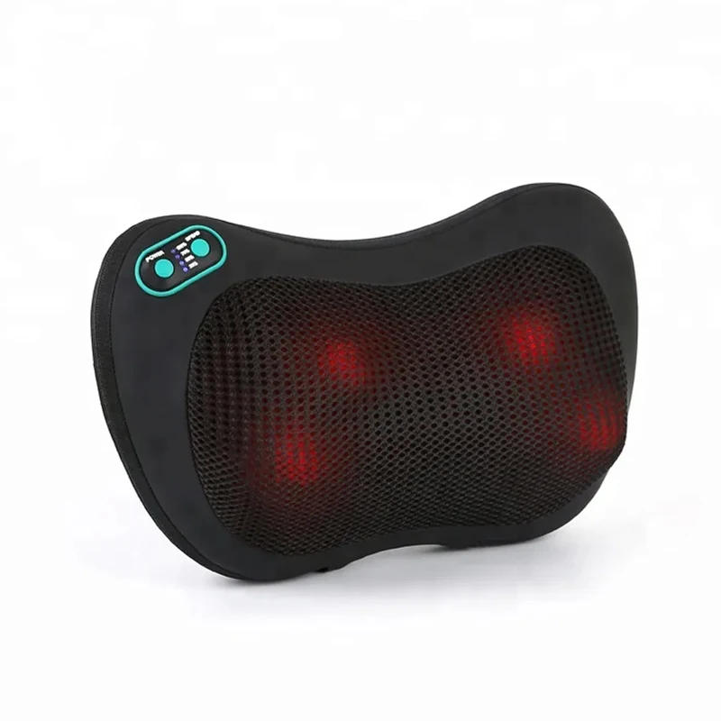 hot sale cordless wireless intelligent electric full body shiatsu kneading vibrator relaxation neck massage pillow