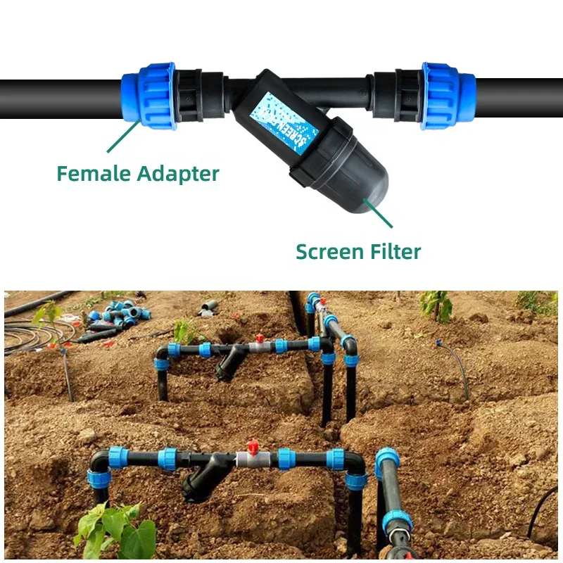 120mesh Screen Filter Y Type Agriculture Water Filters for Drip Irrigation System Screen Filters Irrigation System