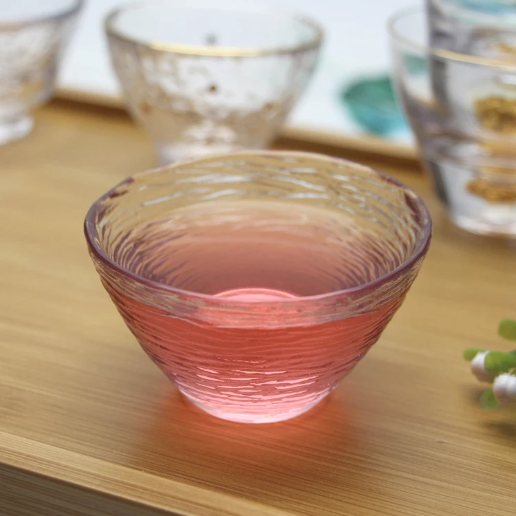 Phnom Penh Hammer Pattern Transparent Glass Household Cup Set Coffee Cup Tea Cups