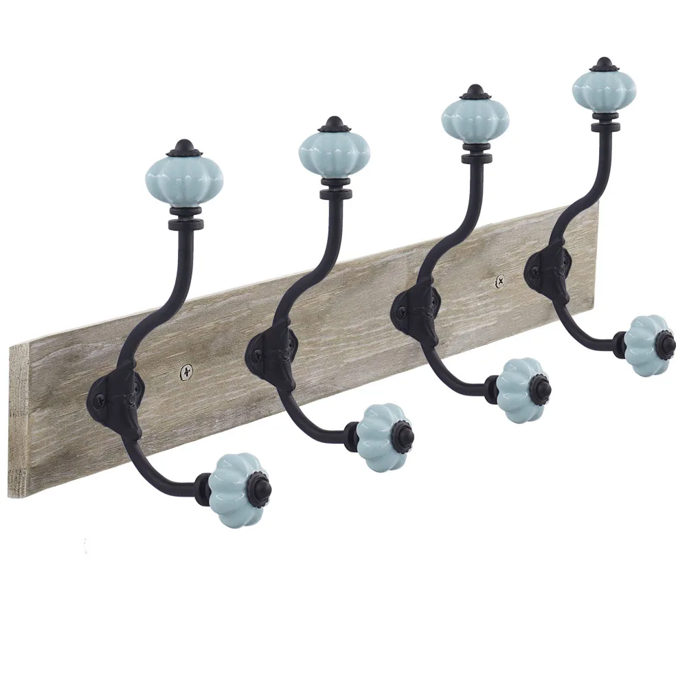 Fancy Creative Black Metal Hooks Farmhouse Vintage Wall Mounting Towel Coat Hooks For Clothes Hanger