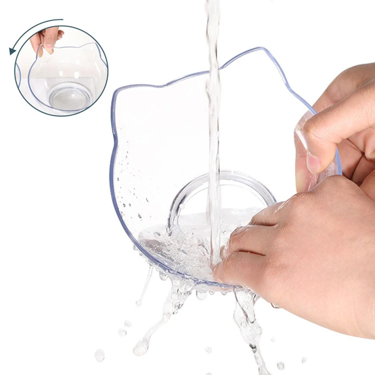 Pet Dog Two Bowl Plastic Cat Bowls ELevated Cat Feeding Bowls