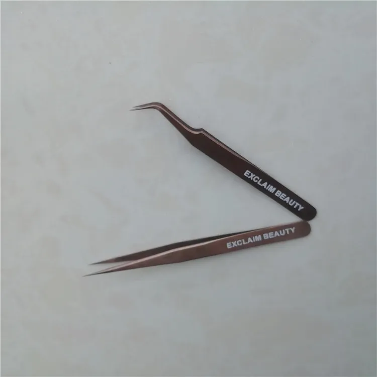 Black vetus esd tweezers rose gold eyelash tweezers eyelash extensions tweezers set