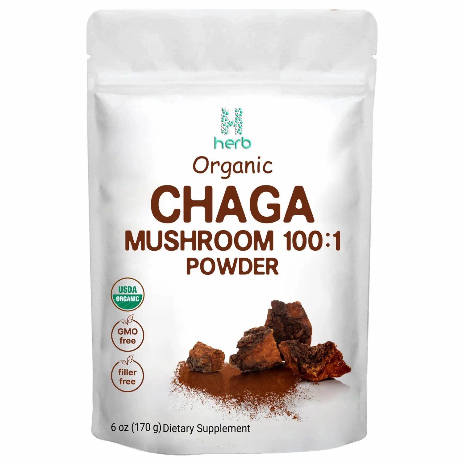 GMP Organic Water Soluble Chaga Mushroom Extract Powder