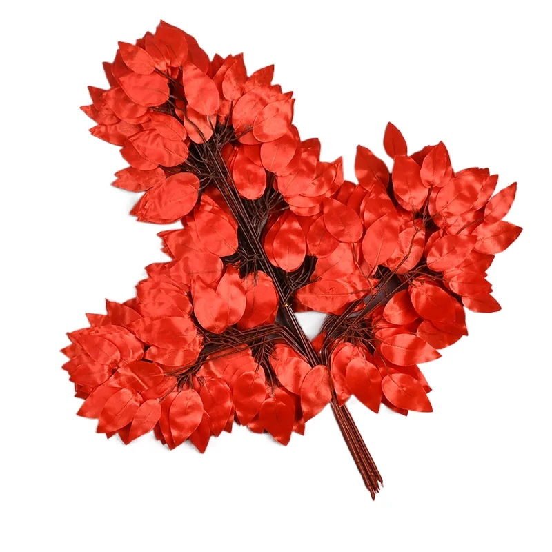 Natural Realism Artificial Banyan Tree Leaves Home Decoration Wedding Landscaping