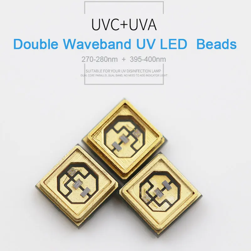 UV LED Beads Sterilization Application UVA + UVC 265nm 280nm 310nm 275nm Deep UV 3535 LED Chip for Sterilizer