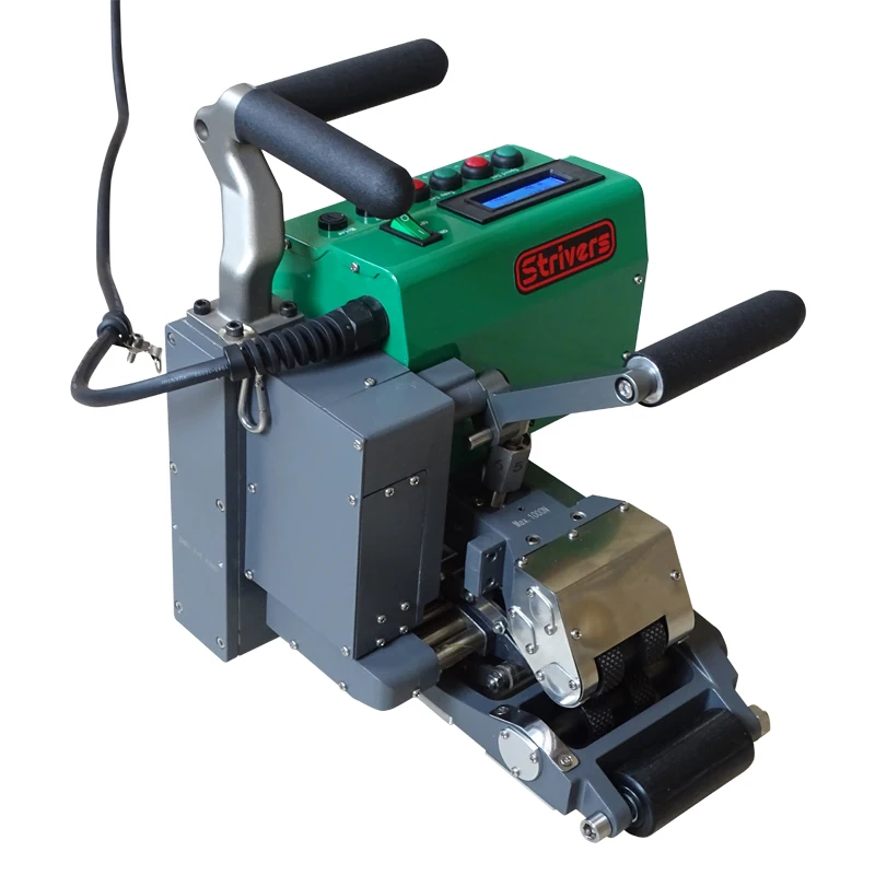 (ST2100 )Powerful Geomembrane Overlap Hot Wedge Welding Machine for Welding HDPE PVC Membrane 2100W