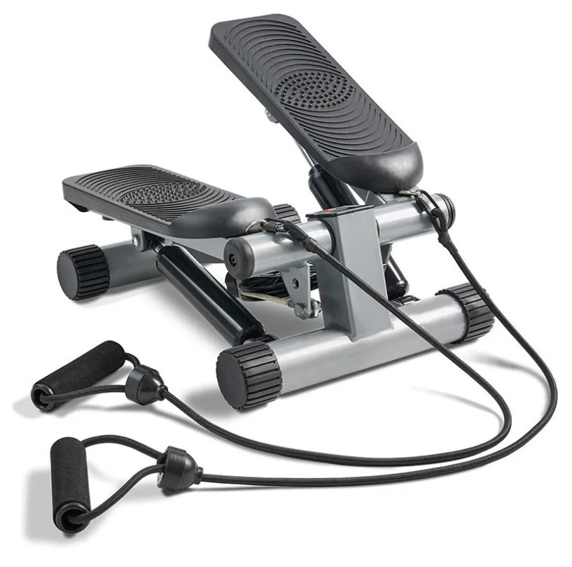 MKAS Fitness Adjustable Mini Stepper With Resistance Bands For Exercise Step Machine Mini Stepper