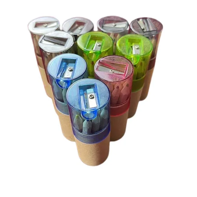 Biodegradable 6pcs Recycled Color Pencil Set in Paper Tube