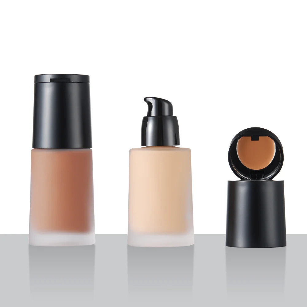 foundation full coverage waterproof private label woman long-lasting concealer cream vegan make up custom best BB foundation