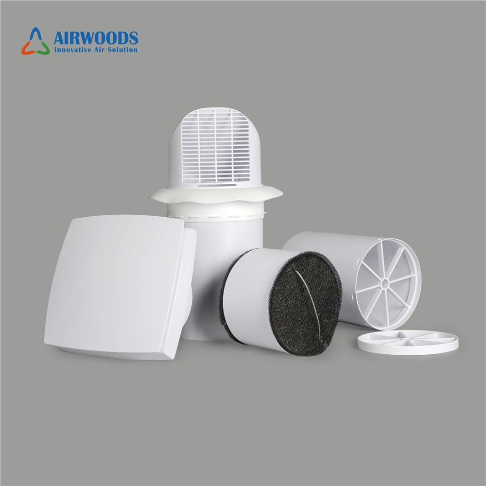 Single Room Wall HRV ERV Heat Energy erv hrv energy recovery ventilation air recuperator system