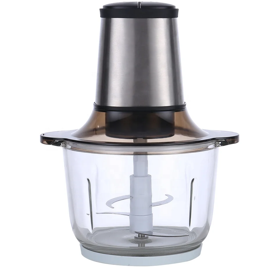 2L electric glass  chopper  meat grinder mincer vegetable food processor   slicer stainless steel electric fruit  blender