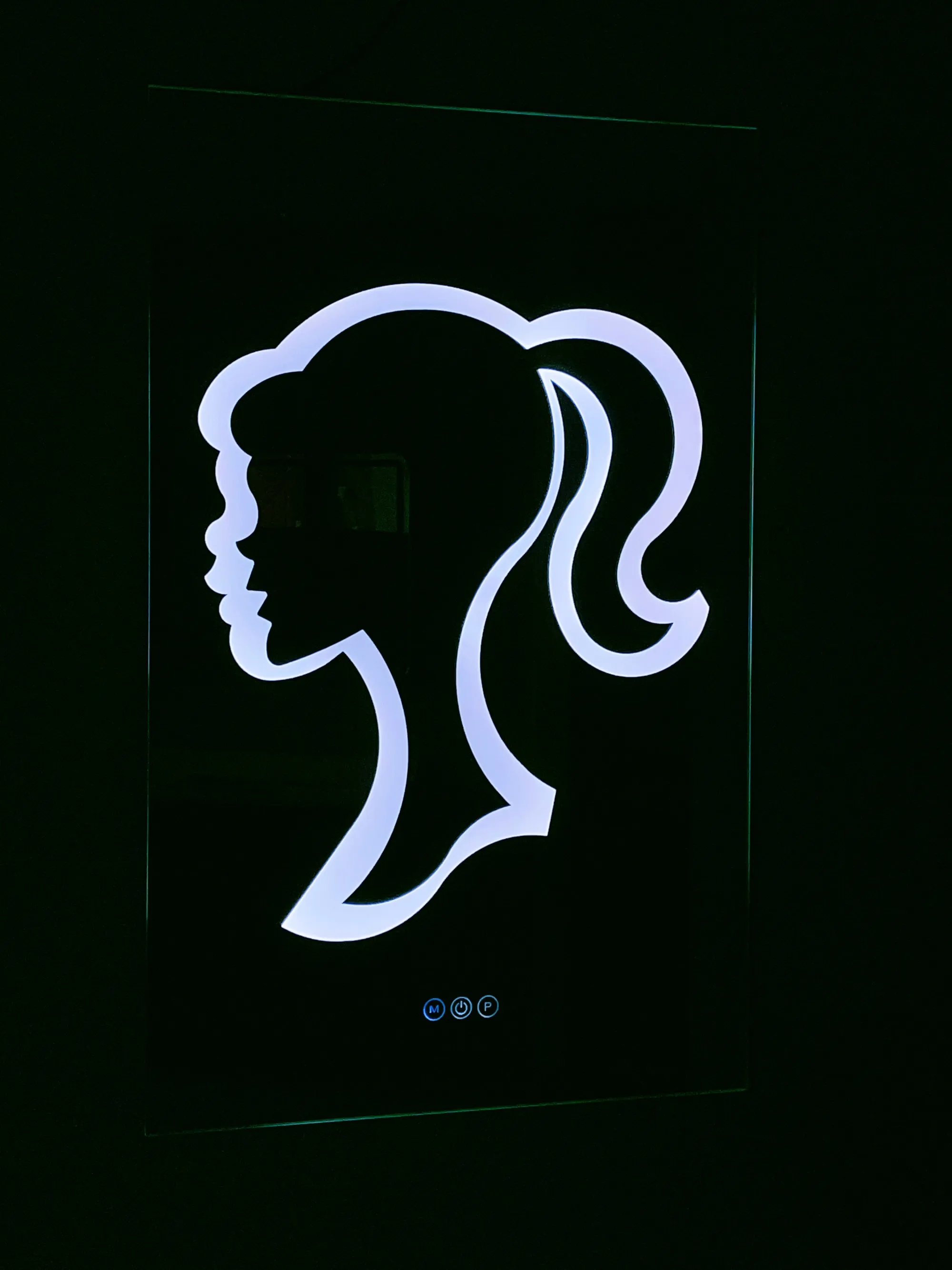 hello cute kitty Fashion make up mirrors pink light touch  switch For Bathroom Irregular Decorative Mirrors