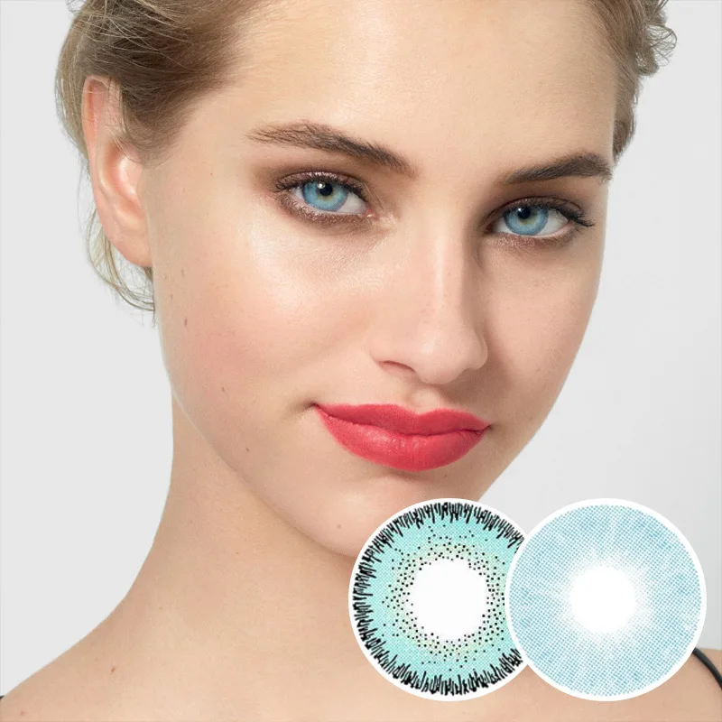 moonve  OEM ODM Available Natural Fashion Design Miami Blue Contact Lenses Best Selling Color Contact Lens Wholesale