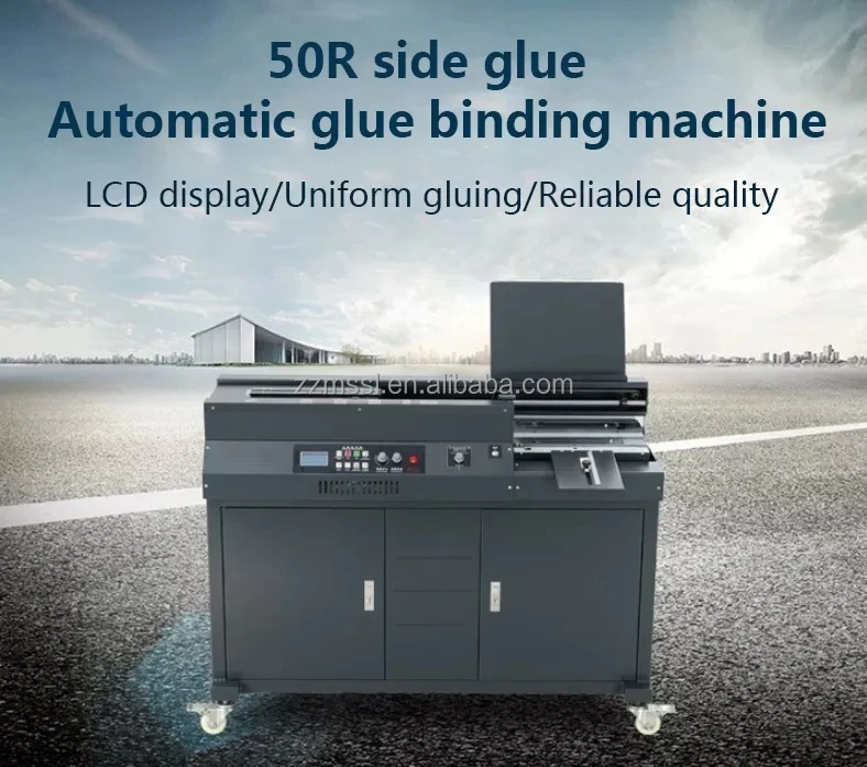 Front H3 Full Automatic Glue Binding Machine A2 Perfect Bookbinder Similar With Horizon Bq-270 Book Binder