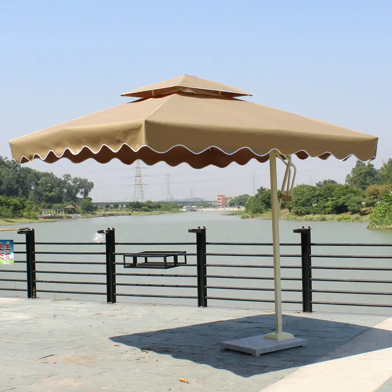 Outdoor Umbrella Big Size Side Column Square Outdoor Garden Parasol Patio Umbrellas