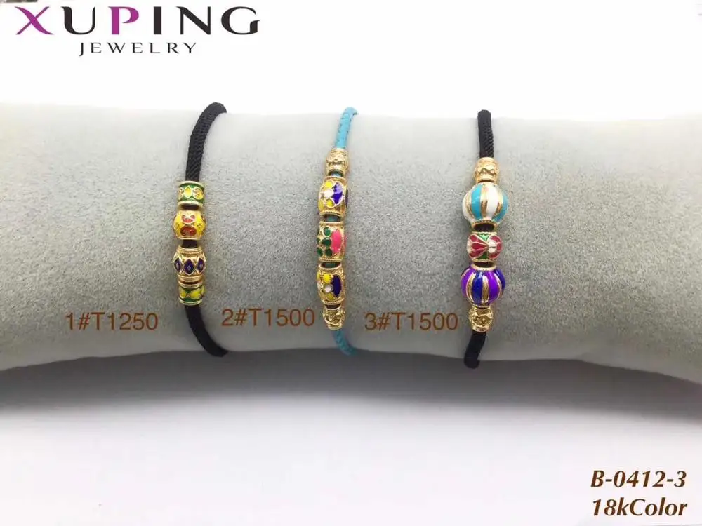 Bracelet-1 Xuping red rope charms bracelet jewelry women bead custom copper stone ladies adjustable bracelet homme
