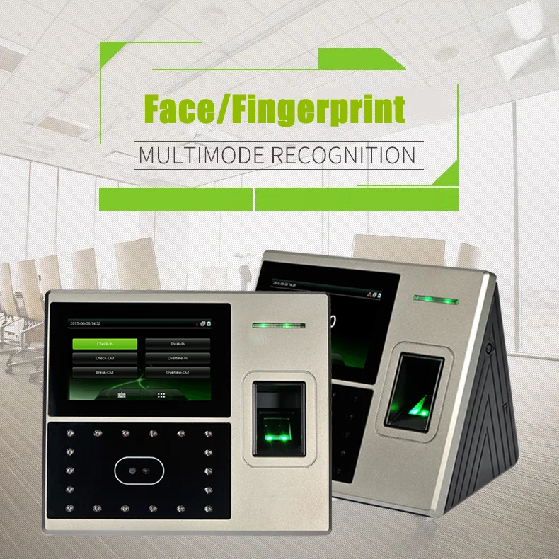 Uface800 Face Biometric Access Control System Facial Fingerprint Time Attendance Clock Machine Staff Employee Enhanced Security