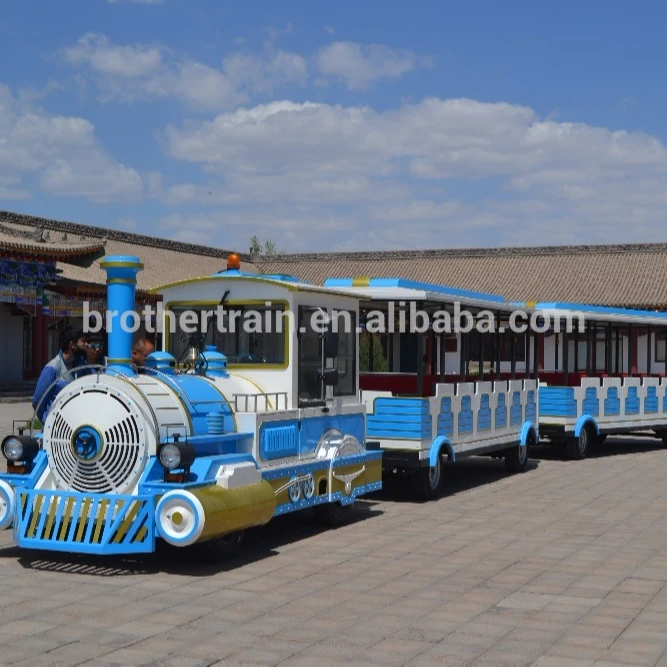 China High Quality Amusement Park 107 Passengers Road Dotto Sightseeing Electric Tourist Trackless Train