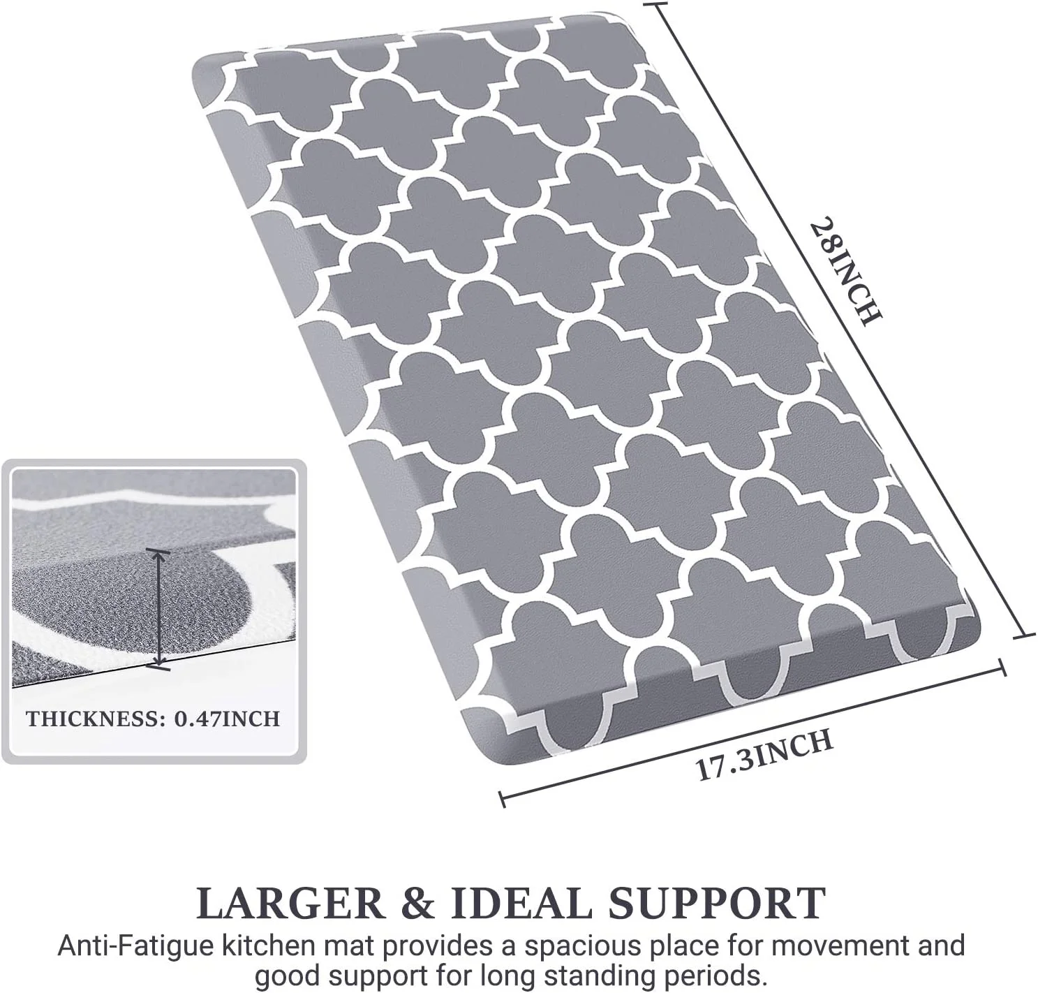 Kitchen Rug Set Premium Kitchen Foot Mat Set 2 in 1 Floor Mat Home Room Door Rug Anti Fatigue Standing Mat