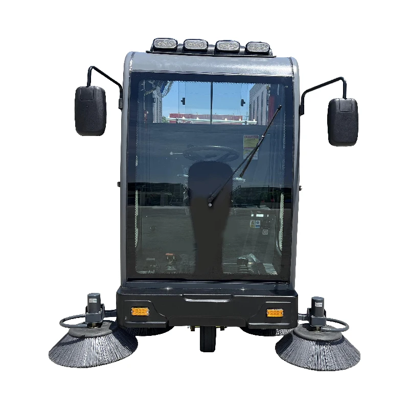Industrial Vacuum Sweeper Machine Pure Electric Ride-On Road Sweeper S19 New Include Motor Pump Engine Gear