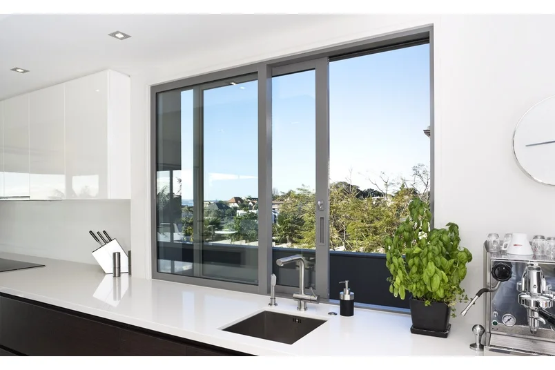 Standard slide windows sliding glass black aluminum sliding window