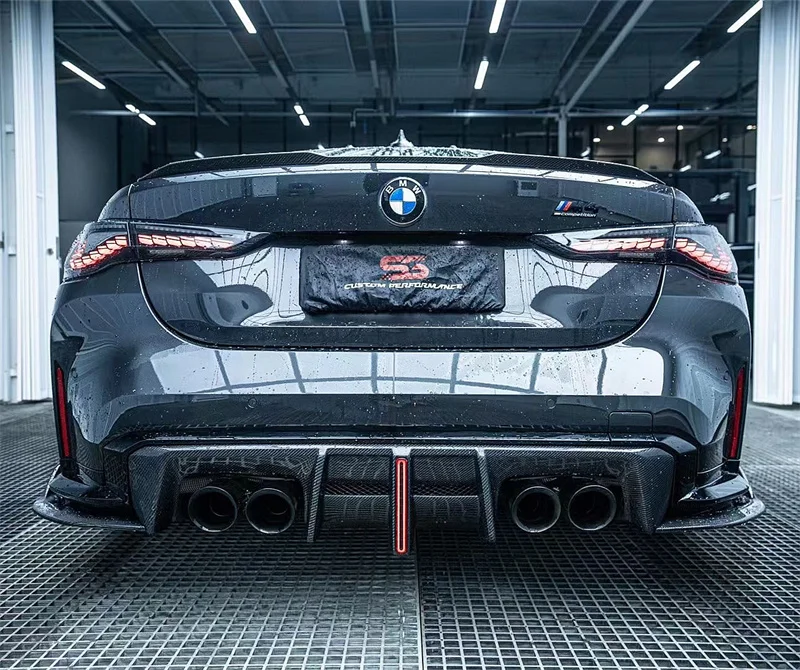For BMW G82 G83 M4 G80 M3 body kit AE style carbon fiber front bumper lip with splitter