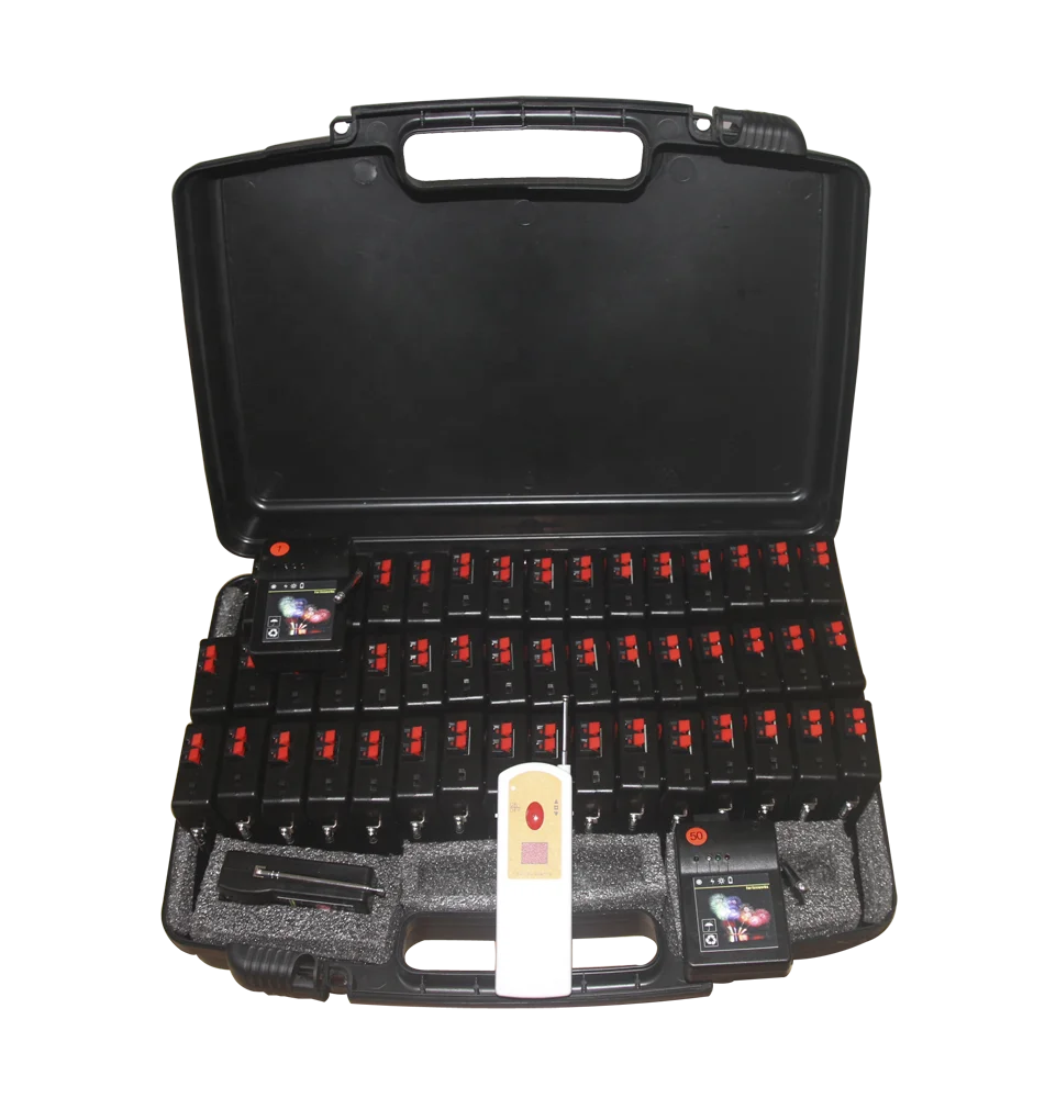 50 Cues Position Pyro Liuyang Remote Control Pyrotechnic Electric Controller Fire Ignition Cold Wireless Fireworks Firing System