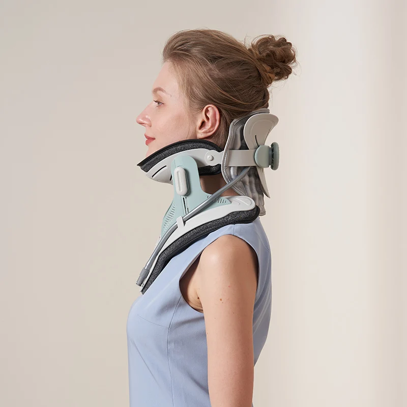 Unique Health Care Product CE TGA US Certified Custom Hard Cervical Neck Decompression Brace Collar Cervical Collar  with Airbag