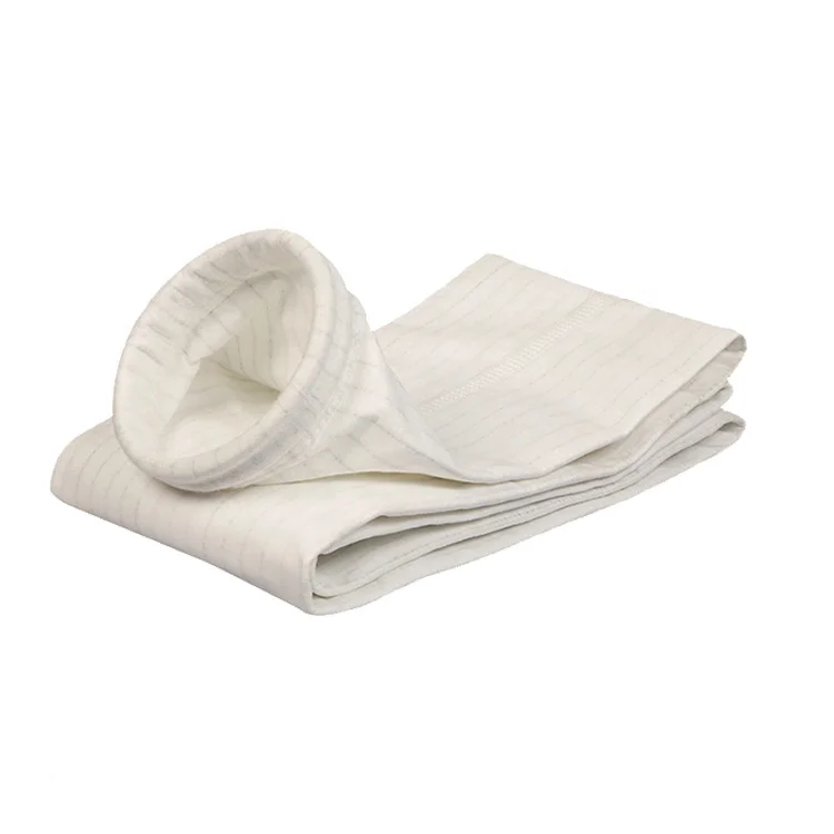 160*2500 weight 550g normal temperature polyester needle felt cloth bag chemical plant explosion proof PTFE/Nomex/PPS cloth bag