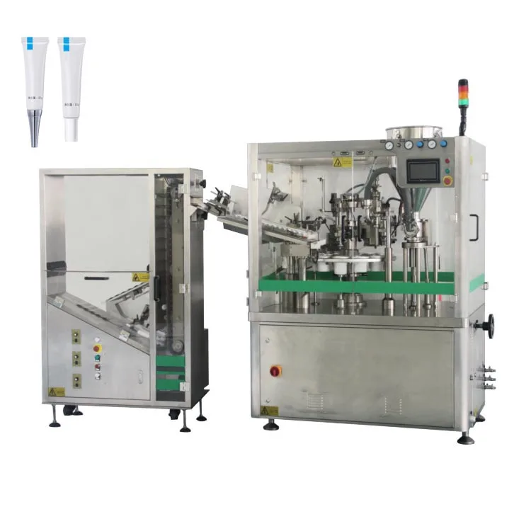 automatic plastic tube filling and sealing machine for toothpaste and hand cream