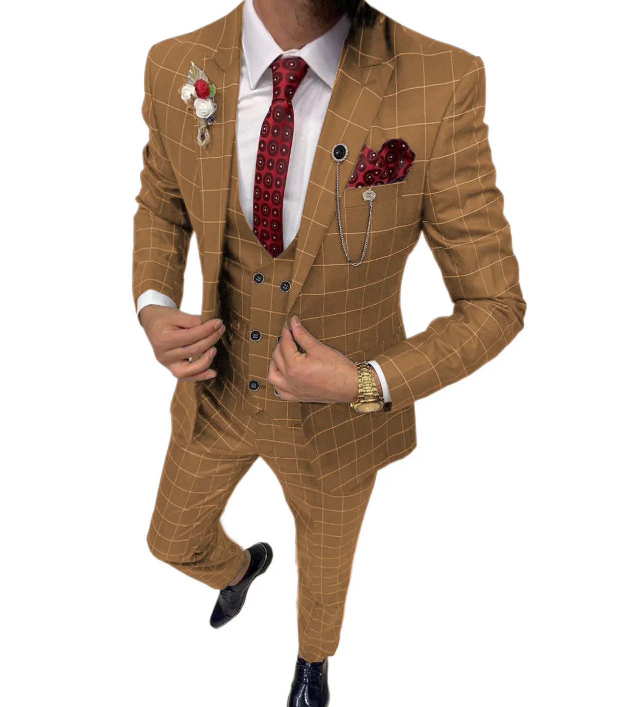 men suits 3 Piece Suits Best Selling Slim Fit Free Customization  Elegant Office Wedding Business