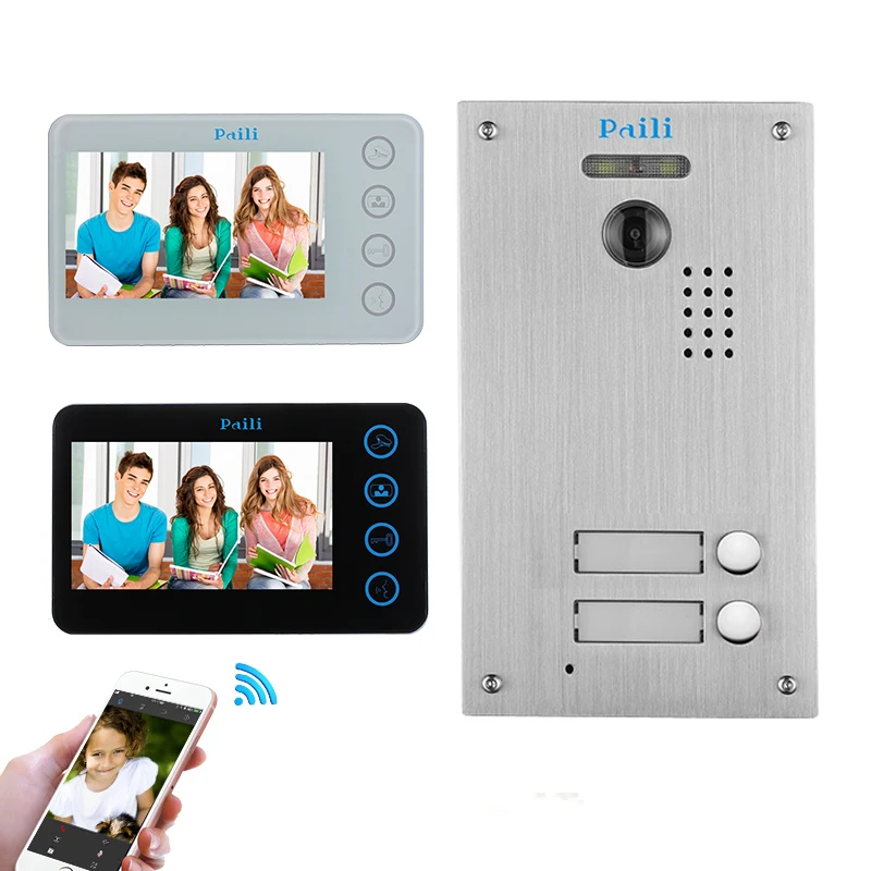 
Wholesale 5 inch high quality video intercom door phone for apartment with night vision 