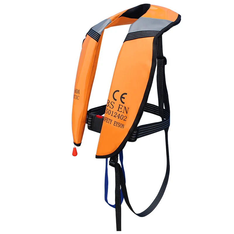 Eyson Пользовательский логотип Solas морской безопасности для взрослых CO2 автоматический надувной спасательный жилет PFD куртка