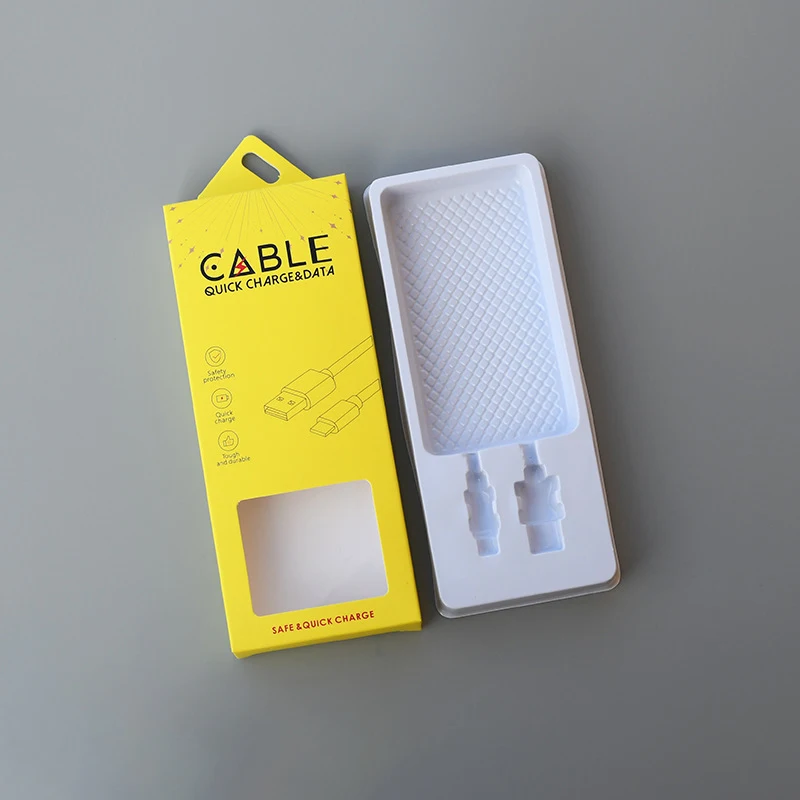Mobile Phone Data Cable Packaging Box USB Charging Cable Box For USB Cable