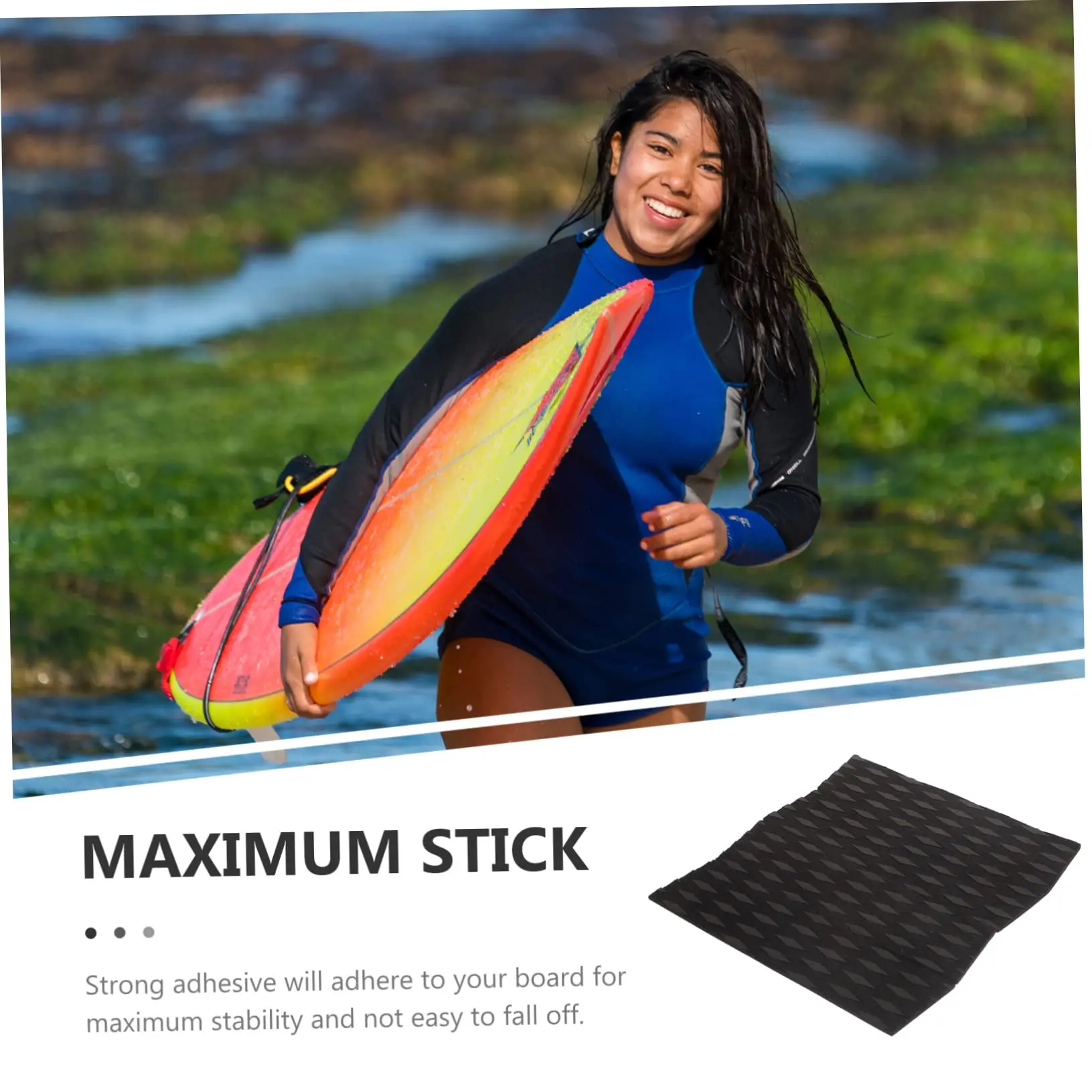 Oem Eva Skimboard Foot Anti Slip Waterproof Anti Uv Self Adhesive Kite-board Surfing Sup Traction Deck Pad