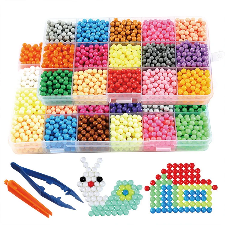 Hot Sale Diy Puzzle 16 Colors Water Mist Magic Beads Children Diy Water Spray Crystal water fuse beads