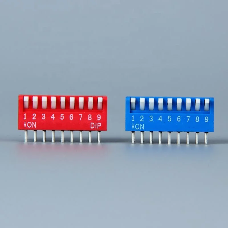  DPL09 RGT 9Pin SPST нажимной выключатель электронный красный DIP
