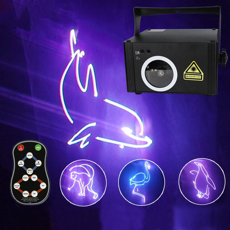 Full Color 3d Pattern Animation Sound Activated Laser Scanner Beam Dmx512 Stage Projection Light For Christmas Halloween Bar Ktv
